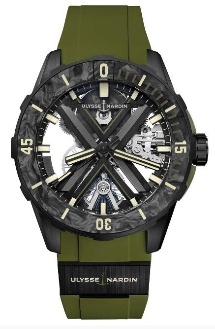 Review Best Ulysse Nardin Diver X Skeleton OPS 3723-170-2C/3A watches sale